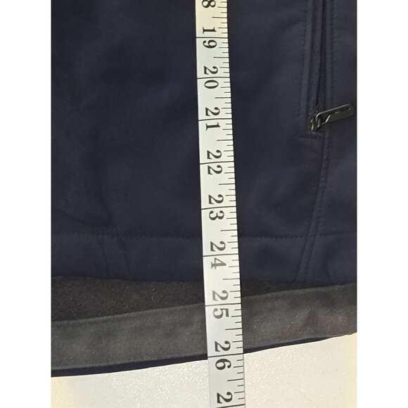 Tech by Tumi Size M Blue Full Zip Soft Shell Windbreaker Jacket - Picture 5 of 8